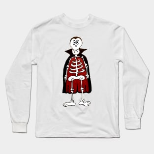 Skeleton Count Dracula - King of the Vampires Long Sleeve T-Shirt